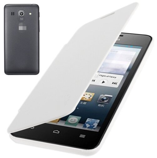 Flip Back Cover / Replacement Leather Case for Huawei Ascend G520 (White)