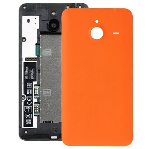 Frosted Surface Plastic Back Housing Cover Replacement for Microsoft Lumia 640XL(Orange)