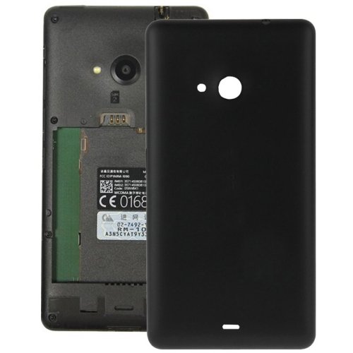 Frosted Surface Plastic Back Housing Cover Replacement for Microsoft Lumia 535(Black)