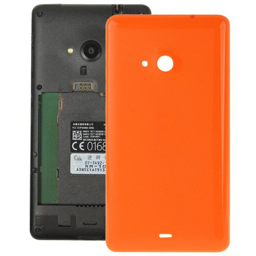 Smooth Surface Plastic Back Housing Cover Replacement for Microsoft Lumia 535(Orange)