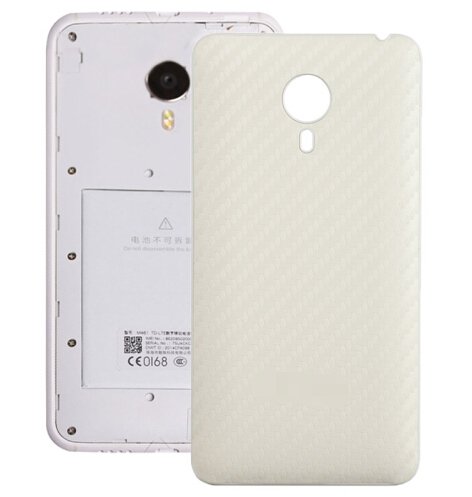 Carbon Fiber Texture Back Cover Replacement for Meizu MX 4(White)