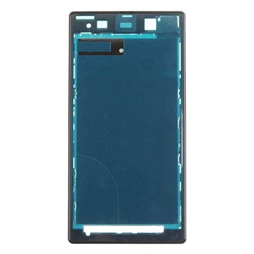 Front Housing LCD Frame Bezel Plate Replacement for Sony Xperia Z1 / C6902(Black)