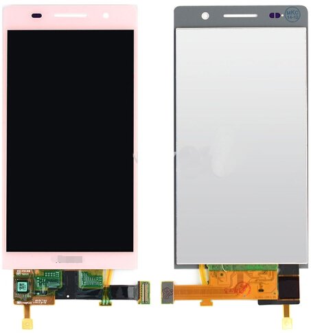 LCD Screen + Touch Screen Digitizer Assembly for Huawei Ascend P6(Pink)