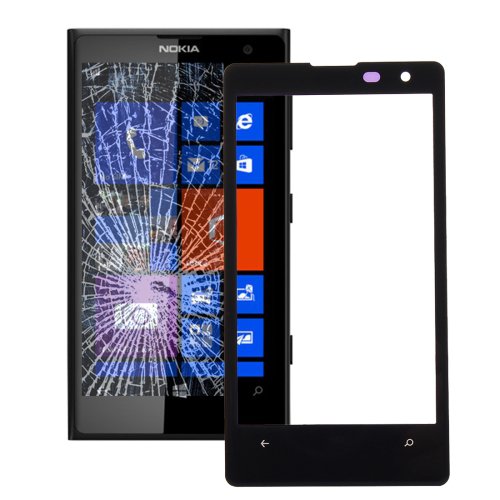 Nokia Lumia 1020 Front Screen Outer Glass Lens(Black)