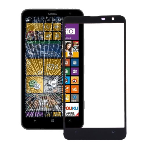 Nokia Lumia 1320 Front Screen Outer Glass Lens(Black)