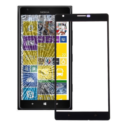 Nokia Lumia 1520 Front Screen Outer Glass Lens(Black)