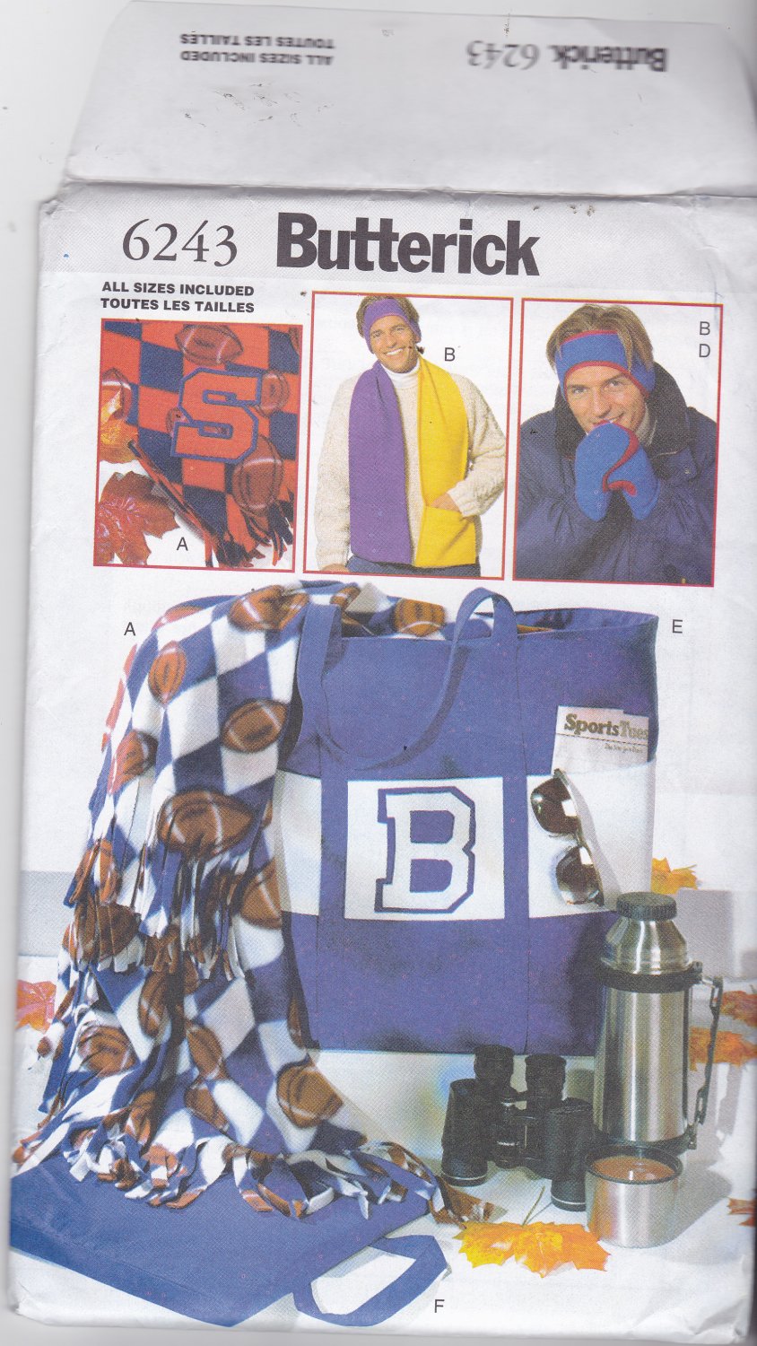 Butterick 6243 Pattern Uncut FF Sports Accessories