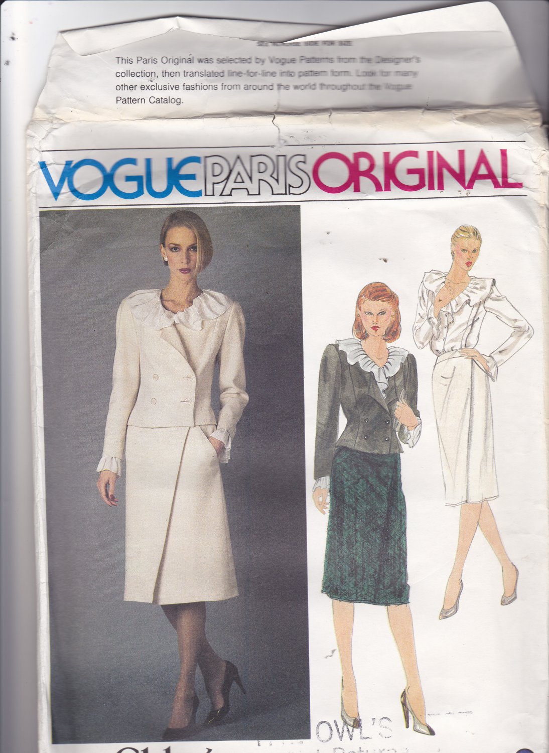 Vogue 2567 Pattern Uncut FF 12 Vogue Paris Original Chloe