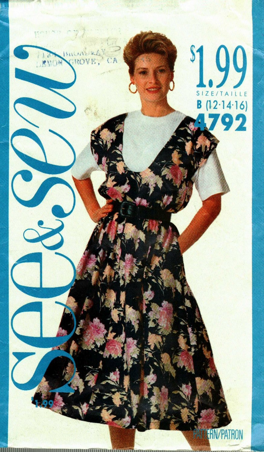 Butterick See & Sew 4792 Pattern uncut 12 14 16 Top and Jumper