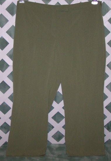 Womens Emma James Sage Color Dress Pants Size 24W