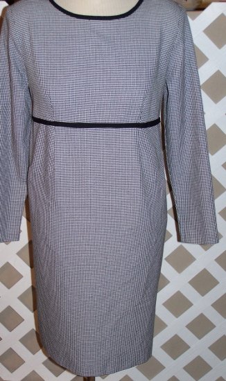 Maternity Black and White Dress Size M by Motherhood Medium