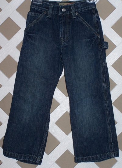 Boys Old Navy Denim Blue Carpenter Jeans Size 5 Slim