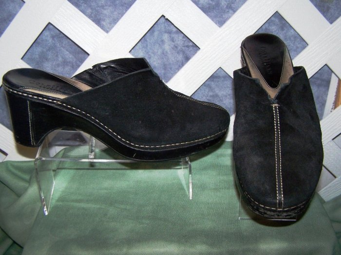 Womens Black Suede Cole Haan Shoes 8.5 Mule