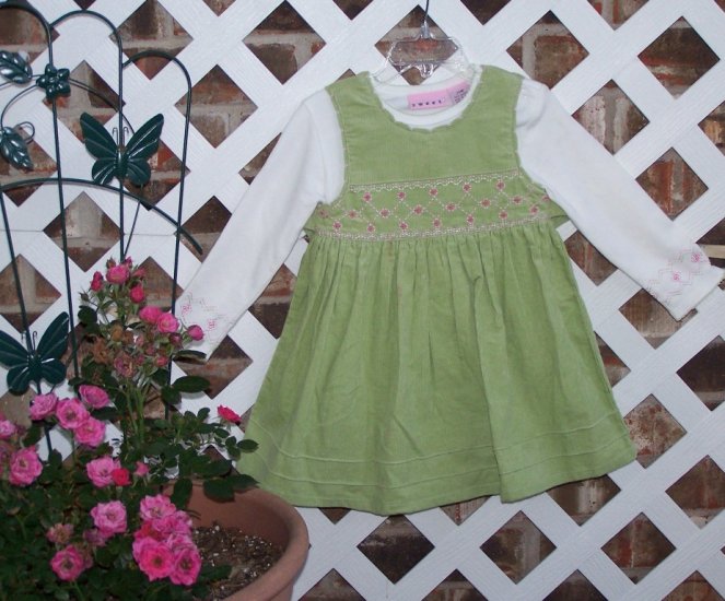Toddler Girls SWEET Corduroy Jumper Dress 24 Months BTS Cute!