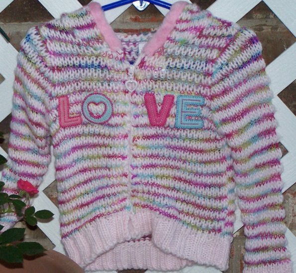 Girls Nannette LOVE Sweater 12 Months NEW BTS Cute!
