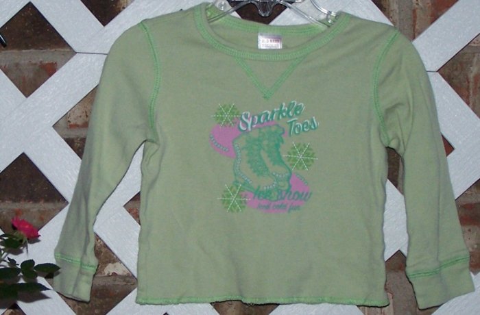 Girls Old Navy Sparkle Skate Shirt 18-24 Months BTS Cute!