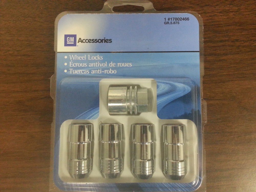 17802466 GM OEM Chrome Wheel LocksChevrolet/GMC/Cadillac 20072014 FACTORY