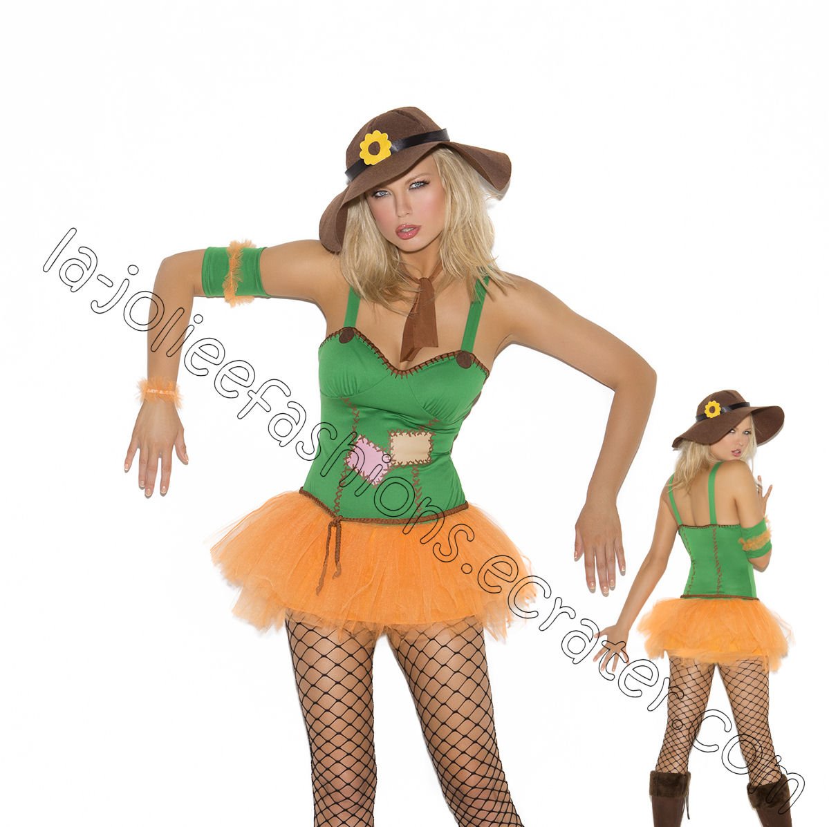 5pc Sunflower Scarecrow Costume - X-Large