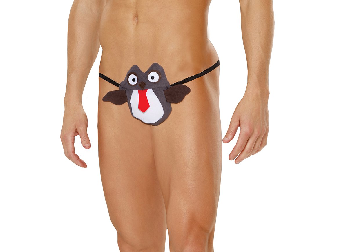 Owl Pouch Men's G-String Thong - One Size