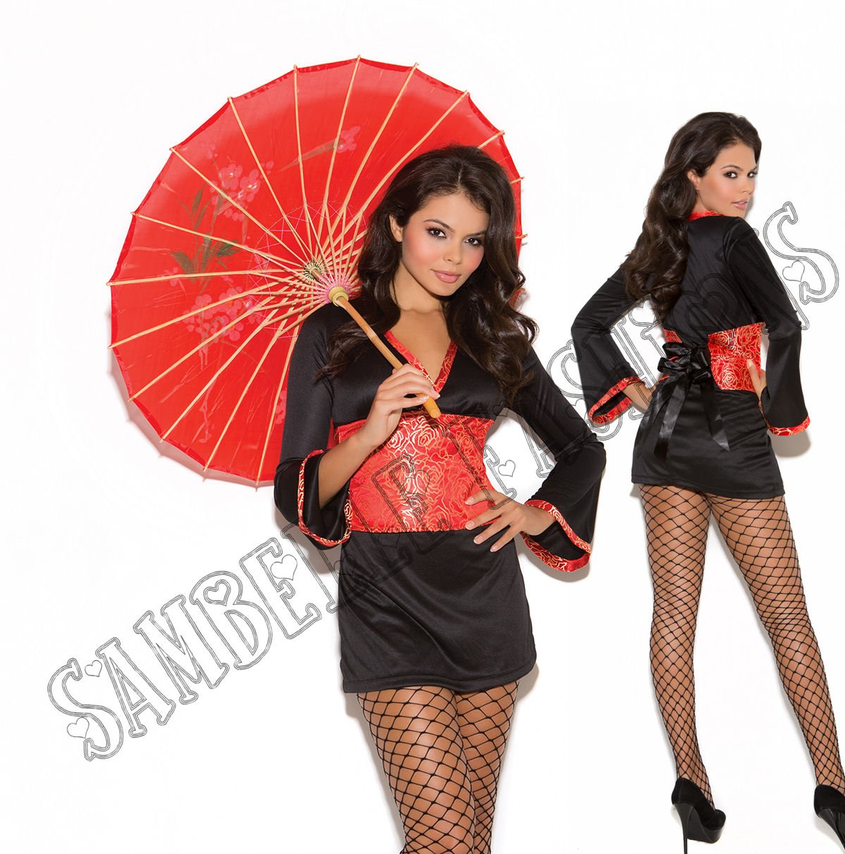 2pc Oriental Goddess Japanese Kimono Costume - X-Large