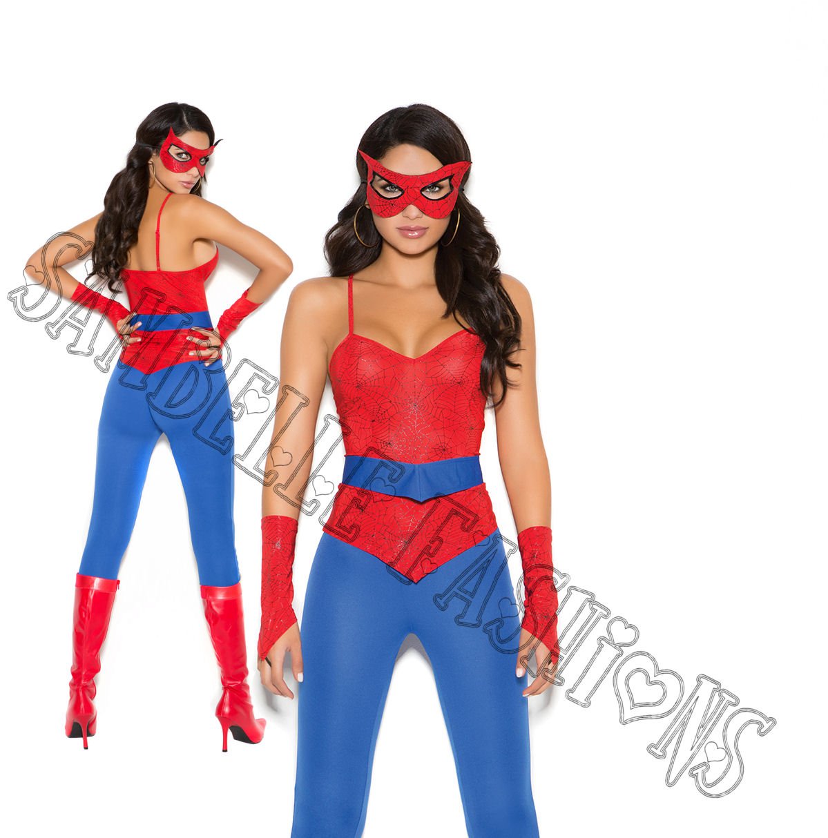 5pc Spider Super Hero Costume - X-Large