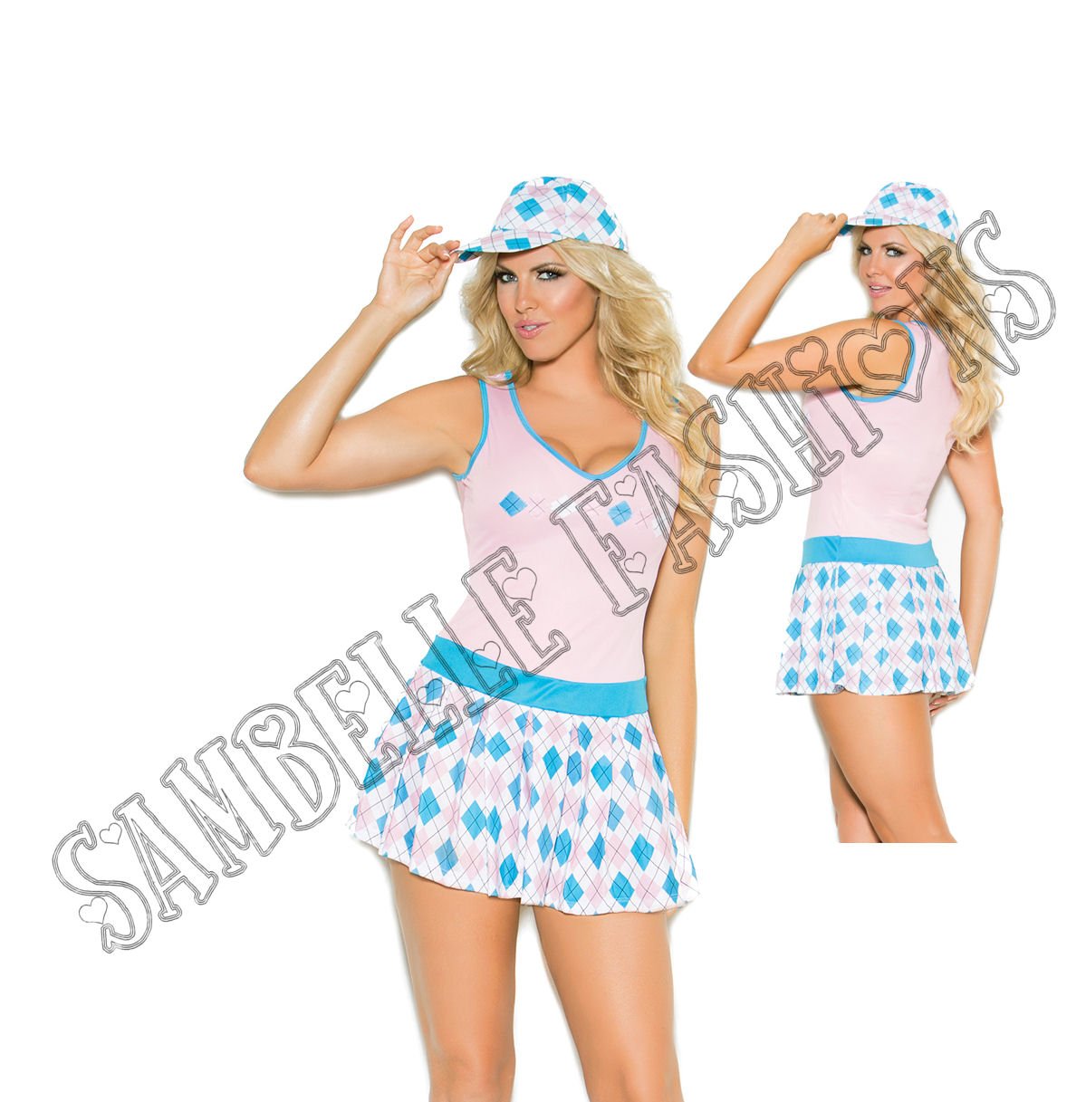 2pc Golf Tease Golfer Costume - 3X/4X