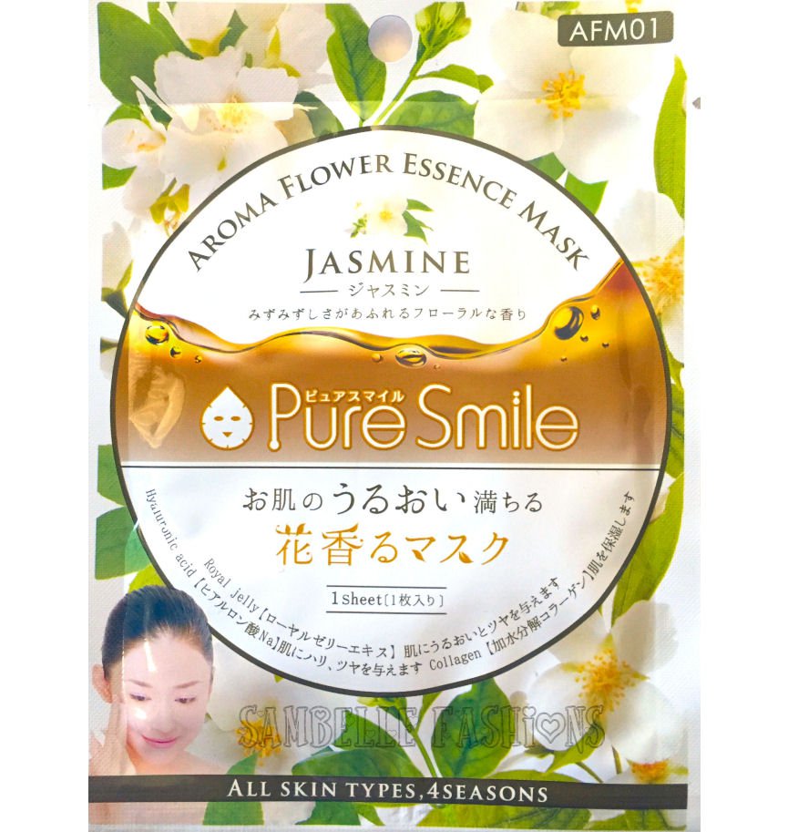 Pure Smile Jasmine Essence Face Mask - Aroma Flower Series - 1 sheet