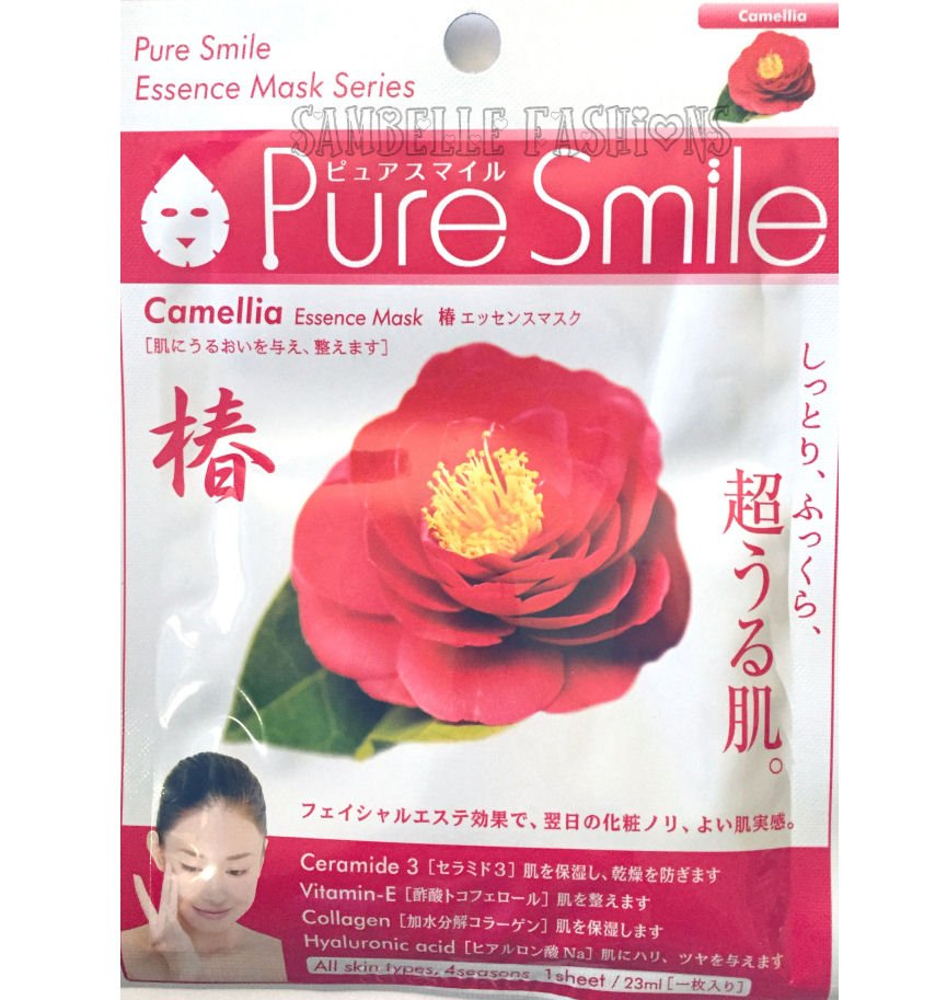 Pure Smile Camellia Tsubaki Essence Face Mask - 1 sheet
