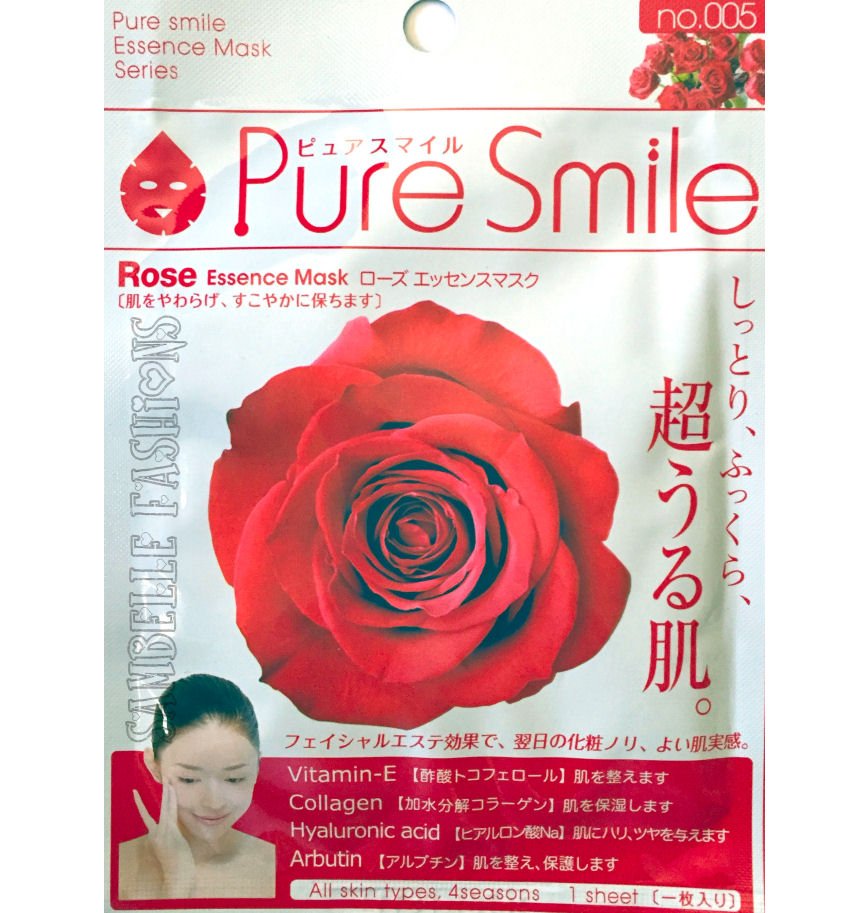 Pure Smile Rose Essence Face Mask - 1 sheet