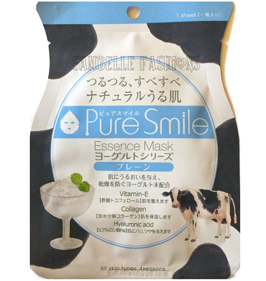 Pure Smile Essence Face Mask - Yogurt Series Plain - 1 sheet