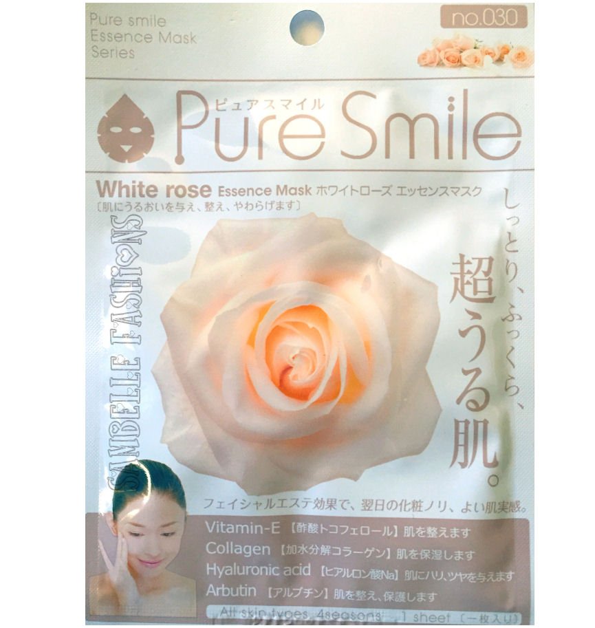 Pure Smile White Rose Essence Face Mask - 1 sheet