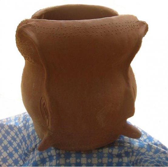 hippo sculpture pot