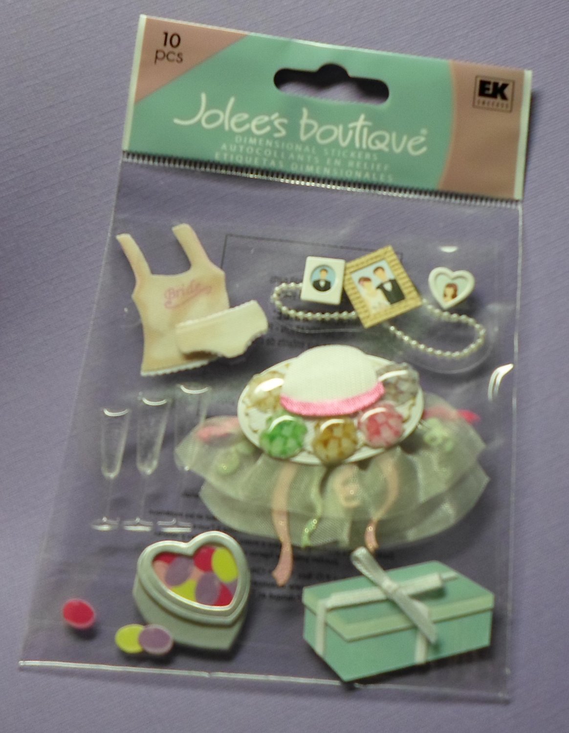 Jolee's Boutique EK Success WEDDING SHOWER Dimensional Stickers Scrapbook Card Embellishment NIP