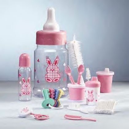 Pink Baby Bottle Gift Set IDEM # 34193