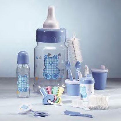 Blue Baby Bottle Bank IDEM # 34192