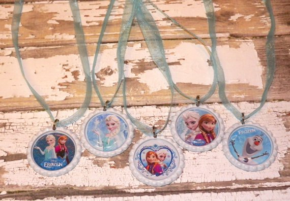 Disney Frozen Anna Elsa Olaf Party Favor Necklaces - Set of 10