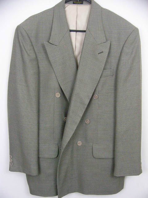 Oscar De La Renta DESIGNER men's sage color sport coat blazer lined SIZE 44R
