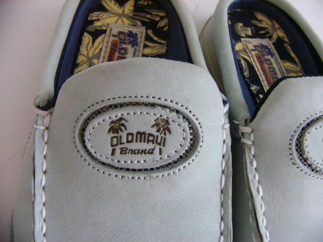 Old Maui Brand Kona shoes Women's size 7M Mules Slip-ons Hawaiian LEATHER SLIDE