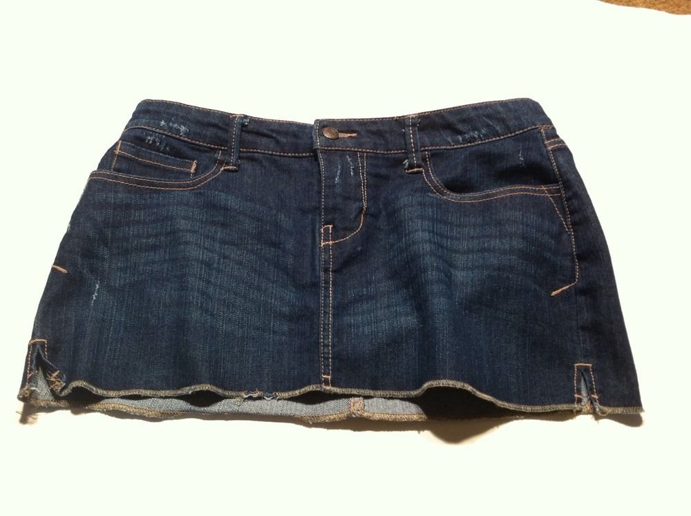 NEW FOREVER 21 BLUE JEAN MINI DENIM SKIRT SIZE MEIDUM