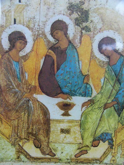 Andrei Rublev - the Trinity famous Russian painter Poster Print double Matted