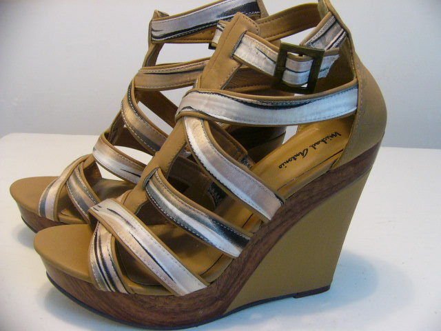 MICHAEL ANTONIO PLATFORM WEDGE WOMENS STRAPPY SHOE SIZE 8 micheal SEXY! HIGH