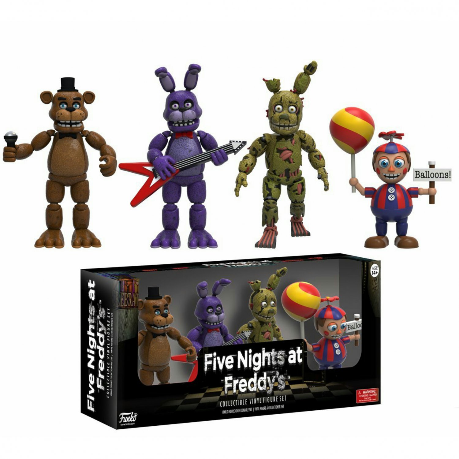 Funko Five Nights At Freddys Fnaf 2 Collectible Vinyl Figure 4 Pack Set Two 2