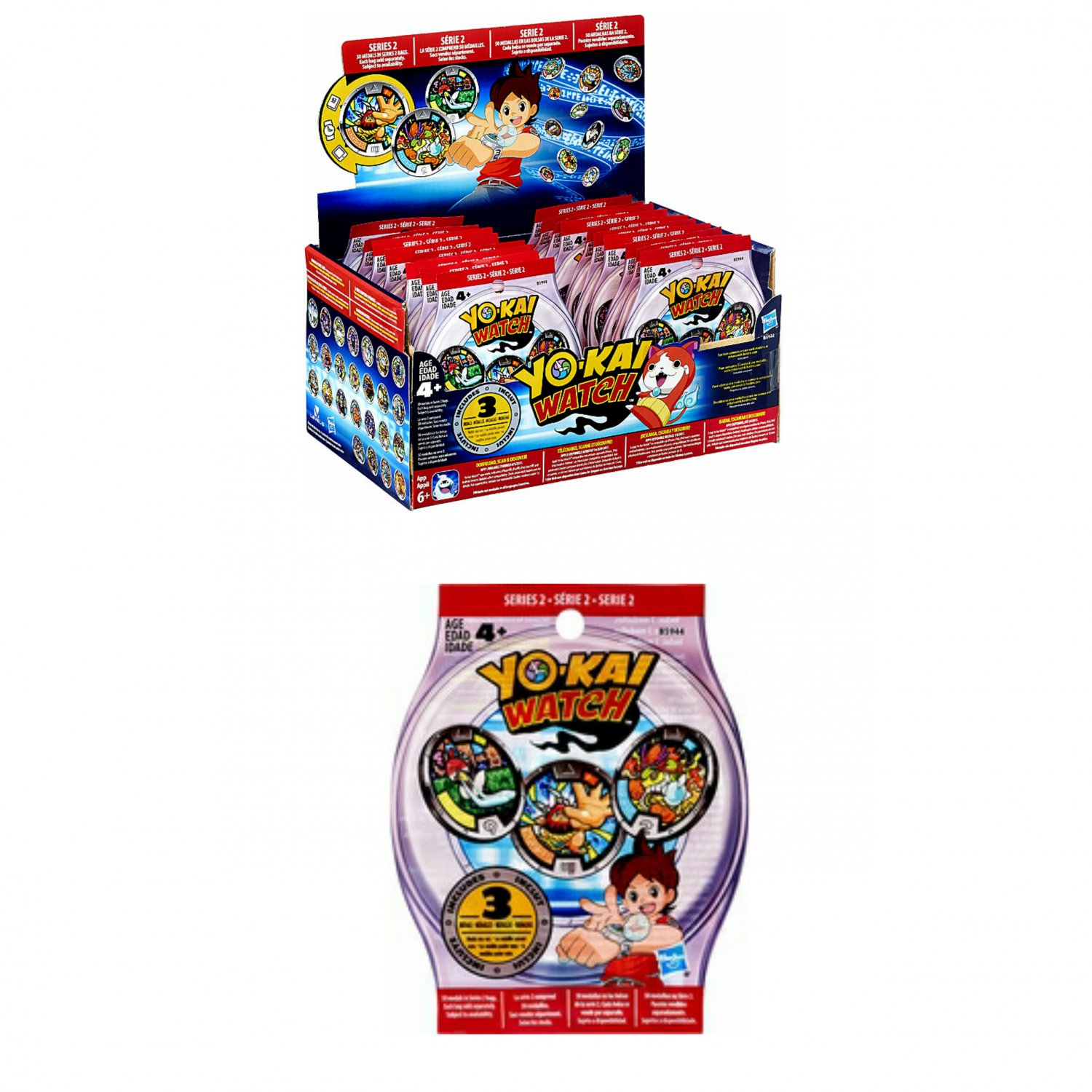 Yokai Yo-kai Watch Season 2 Medal Mystery Blind Bag Case Of ×24 Sealed 