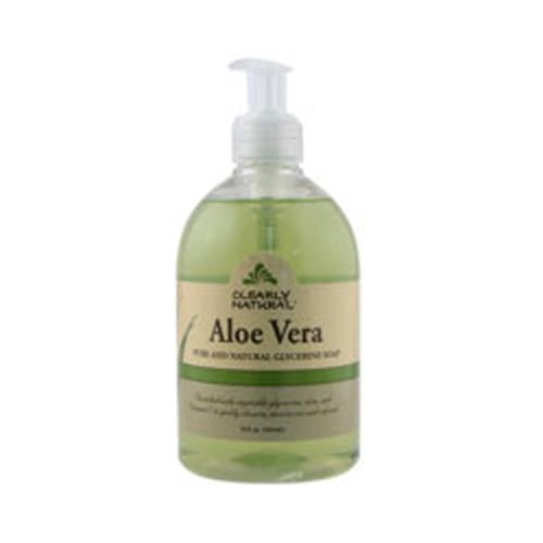 Clearly Natural glycerin liquid hand soap pump, aloe vera 12 oz