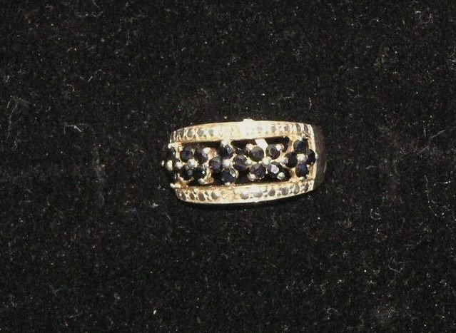 Sapphire and diamond ring