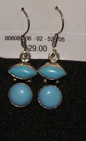 Turquoise Tribal Style Earrings