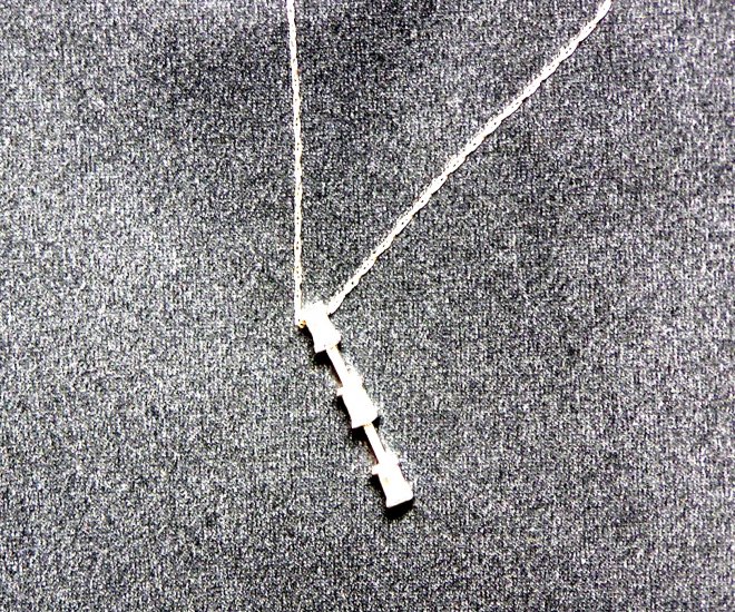 Diamond 3 Stone (Past,Present,Future) Necklace