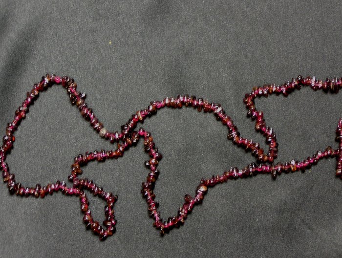 Garnet Nugget Necklace
