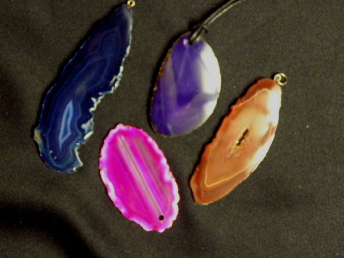Item No. 00502 Brazilian Agate slab Pendants