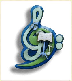 Music Pins by Lucinda